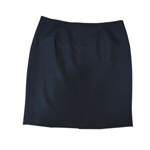 Patricia Field Black Pencil Skirt With Leopard Lining US Size‎ 12 Sexy Classic